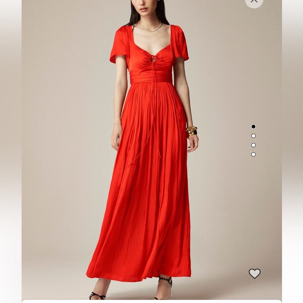 NWT Jcrew Red Maxi Dress